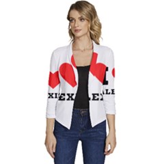 I Love Alexis Women s Casual 3/4 Sleeve Spring Jacket