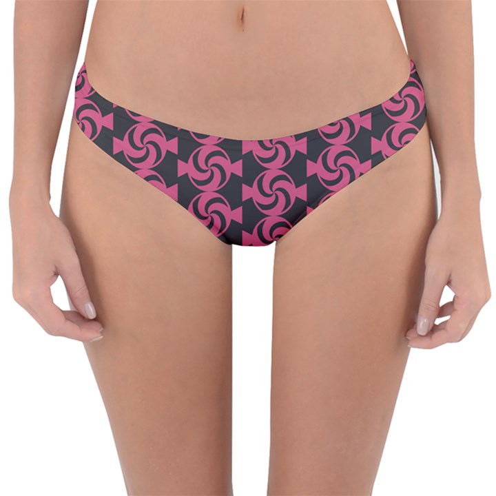 Candy Illustration Pattern Reversible Hipster Bikini Bottoms