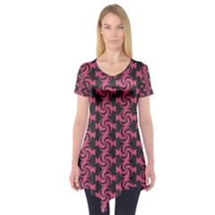 Candy Illustration Pattern Short Sleeve Tunic  by GardenOfOphir