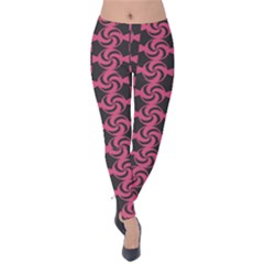 Candy Illustration Pattern Velvet Leggings by GardenOfOphir