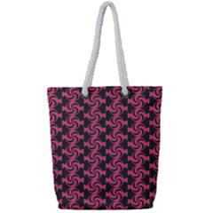 Candy Illustration Pattern Full Print Rope Handle Tote (small) by GardenOfOphir