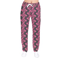 Candy Illustration Pattern Women Velvet Drawstring Pants