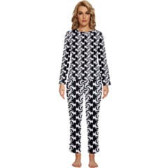 Candy Illustration Pattern Womens  Long Sleeve Lightweight Pajamas Set by GardenOfOphir