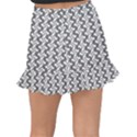 Candy Illustration Pattern Fishtail Mini Chiffon Skirt View2