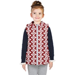 Candy Illustration Pattern Kids  Hooded Puffer Vest by GardenOfOphir