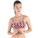 Candy Illustration Pattern Tie Up Cut Bikini Top View1