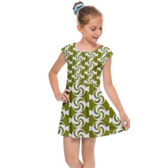 Candy Illustration Pattern Kids  Cap Sleeve Dress by GardenOfOphir