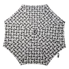 Chooper Motorcycle Drawing Motif Pattern Hook Handle Umbrellas (medium) by dflcprintsclothing