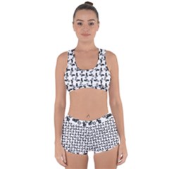 Chooper Motorcycle Drawing Motif Pattern Racerback Boyleg Bikini Set by dflcprintsclothing