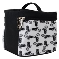 Chooper Motorcycle Drawing Motif Pattern Make Up Travel Bag (small) by dflcprintsclothing