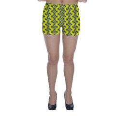 Candy Illustration Pattern Skinny Shorts by GardenOfOphir