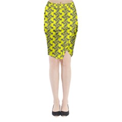 Candy Illustration Pattern Midi Wrap Pencil Skirt by GardenOfOphir