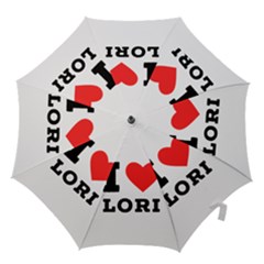 I Love Lori Hook Handle Umbrellas (large) by ilovewhateva