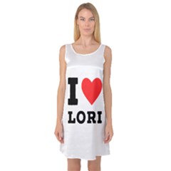 I Love Lori Sleeveless Satin Nightdress by ilovewhateva