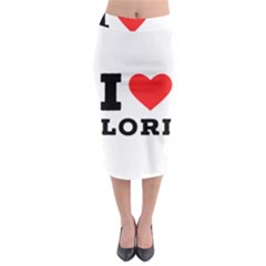 I Love Lori Midi Pencil Skirt by ilovewhateva