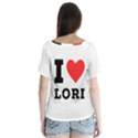 I love lori V-Neck Flutter Sleeve Top View2