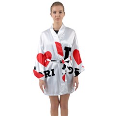 I Love Lori Long Sleeve Satin Kimono by ilovewhateva