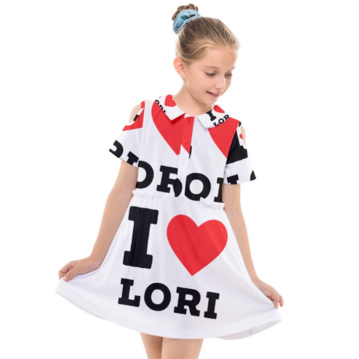 I love lori Kids  Short Sleeve Shirt Dress