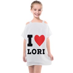 I Love Lori Kids  One Piece Chiffon Dress by ilovewhateva