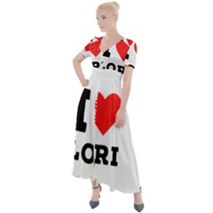 I Love Lori Button Up Short Sleeve Maxi Dress by ilovewhateva