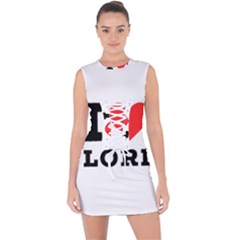 I Love Lori Lace Up Front Bodycon Dress by ilovewhateva