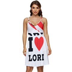 I Love Lori V-neck Pocket Summer Dress  by ilovewhateva