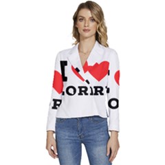 I Love Lori Women s Long Sleeve Revers Collar Cropped Jacket by ilovewhateva