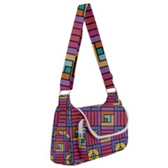 Pattern Geometric Colorful Lines Shapes Multipack Bag