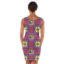 Pattern Geometric Colorful Lines Shapes Wrap Front Bodycon Dress View2