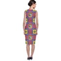 Pattern Geometric Colorful Lines Shapes Classic Sleeveless Midi Dress View2