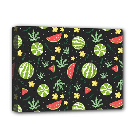 Watermelon Berry Patterns Pattern Deluxe Canvas 16  X 12  (stretched) 