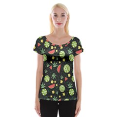 Watermelon Berry Patterns Pattern Cap Sleeve Top