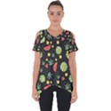 Watermelon Berry Patterns Pattern Cut Out Side Drop Tee View1