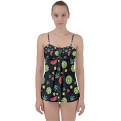 Watermelon Berry Patterns Pattern Babydoll Tankini Set