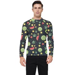 Watermelon Berry Patterns Pattern Men s Long Sleeve Rash Guard