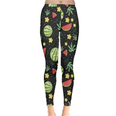 Watermelon Berry Patterns Pattern Inside Out Leggings