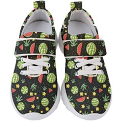 Watermelon Berry Patterns Pattern Kids  Velcro Strap Shoes