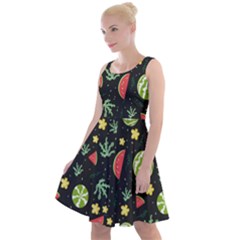 Watermelon Berry Patterns Pattern Knee Length Skater Dress