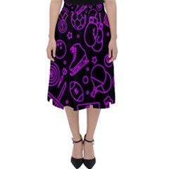 Telegram Pattern Art Patterns Classic Midi Skirt