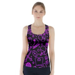 Telegram Pattern Art Patterns Racer Back Sports Top