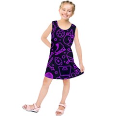 Telegram Pattern Art Patterns Kids  Tunic Dress