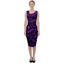 Telegram Pattern Art Patterns Sleeveless Pencil Dress View1