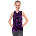 Telegram Pattern Art Patterns Kids  Sleeveless Hoodie View1