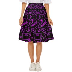 Telegram Pattern Art Patterns Classic Short Skirt by Jancukart