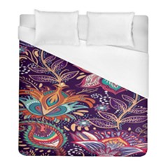 Ornamental Patterns Abstract Flower Pattern Purple Duvet Cover (full/ Double Size)