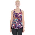 Ornamental Patterns Abstract Flower Pattern Purple Piece Up Tank Top View1