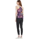 Ornamental Patterns Abstract Flower Pattern Purple Flowy Camisole Tank Top View2