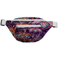 Ornamental Patterns Abstract Flower Pattern Purple Fanny Pack