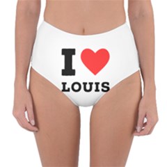 I Love Louis Reversible High-waist Bikini Bottoms by ilovewhateva