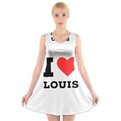 I Love Louis V-neck Sleeveless Dress by ilovewhateva